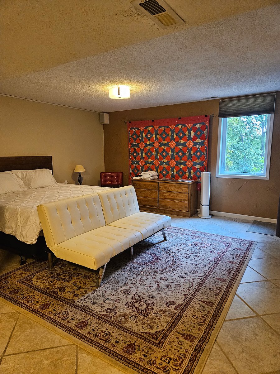 view of king Casper bed