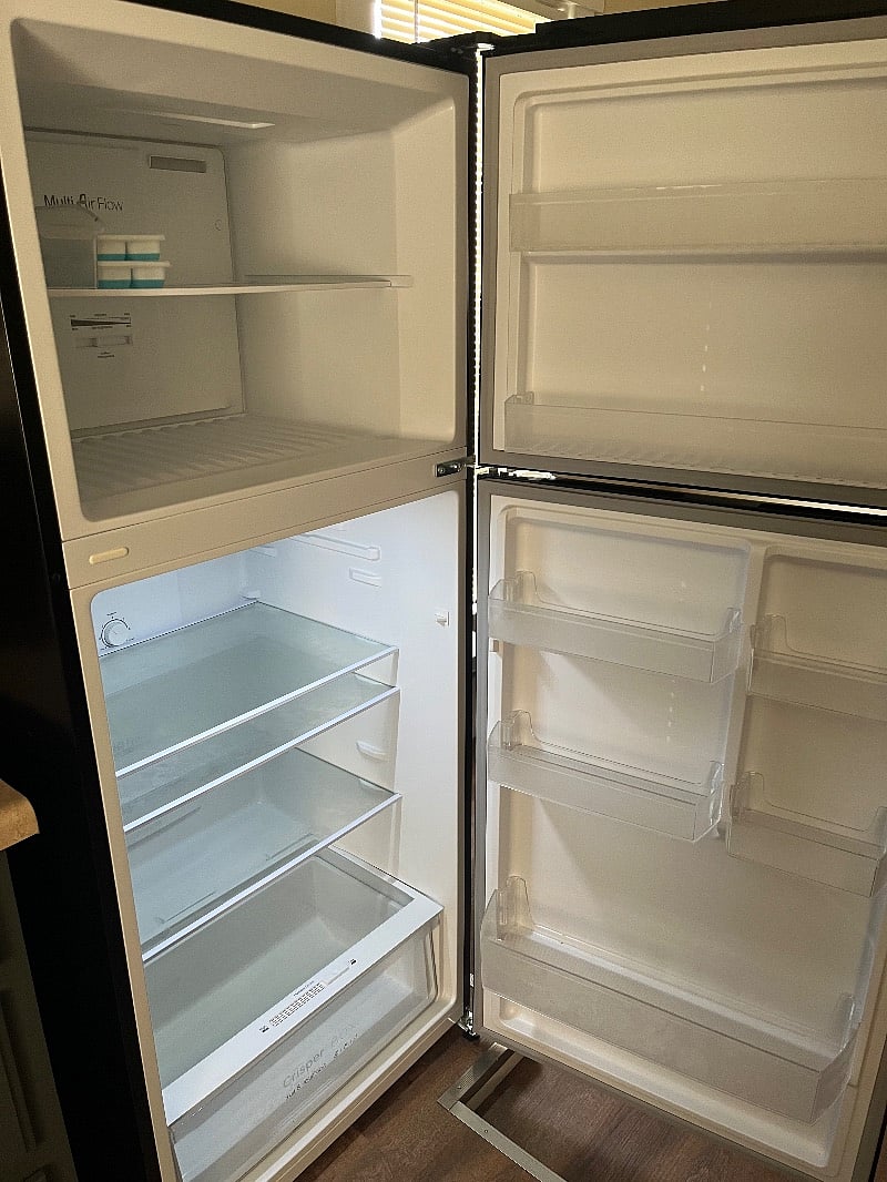 Full refrigerator, squeaky clean!