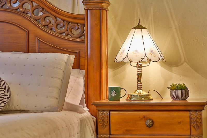 Feeling cozy in bedroom #1 with a queen bed and premium furnishings.