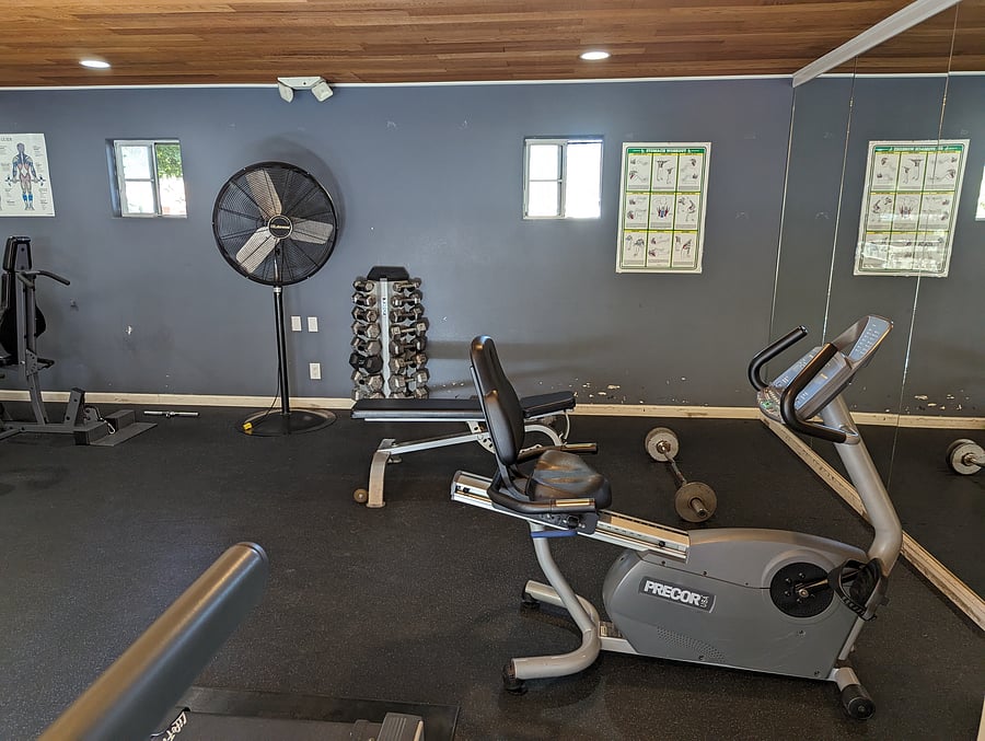 First Exercise Area (Further from the Unit)