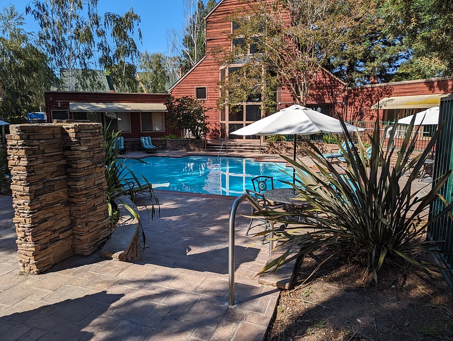 First Pool (Further from the Unit)