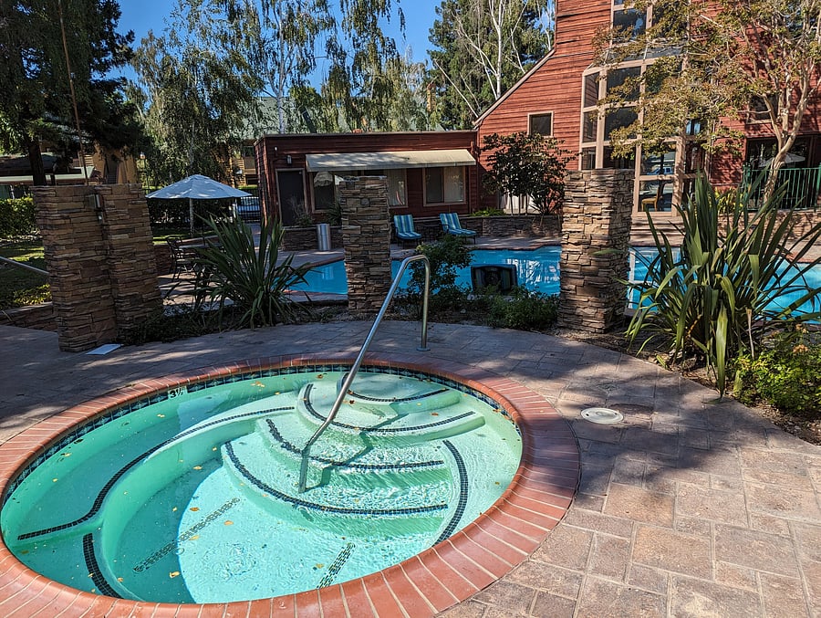 First Pool and Hot Tub (Further from the Unit)