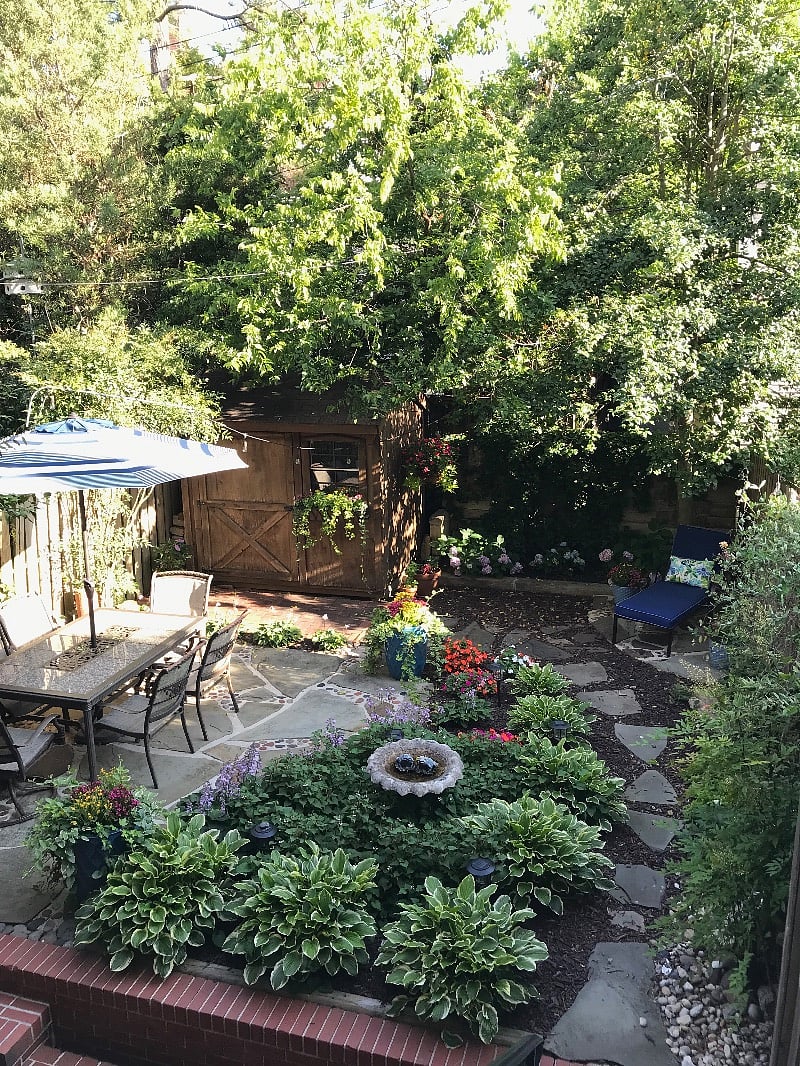 Shared courtyard garden