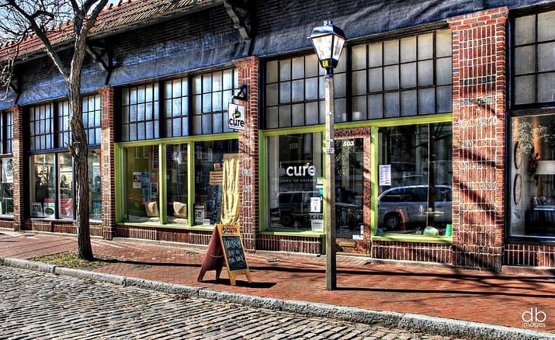 Take a 5 minute walk to Cure for your morning coffee or to meet a friend!