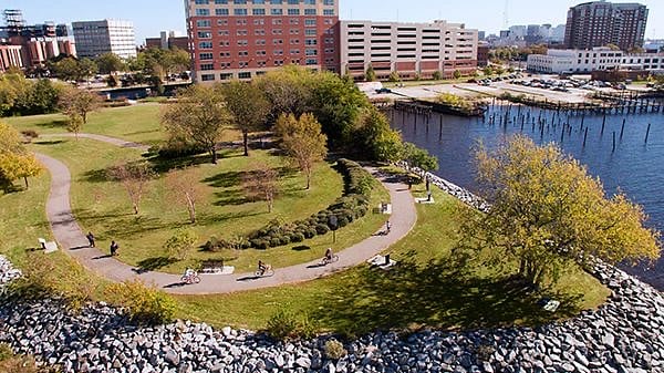The Elizabeth River Trail goes right by our house!