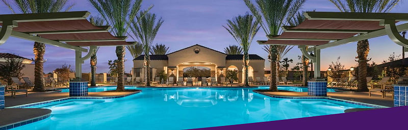 One of four outdoor pools.  Available with a month or longer rental and additional monthly resort fee.