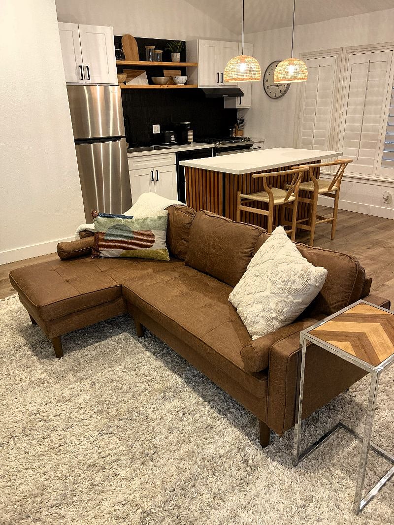 Comfy L shaped sofa 
