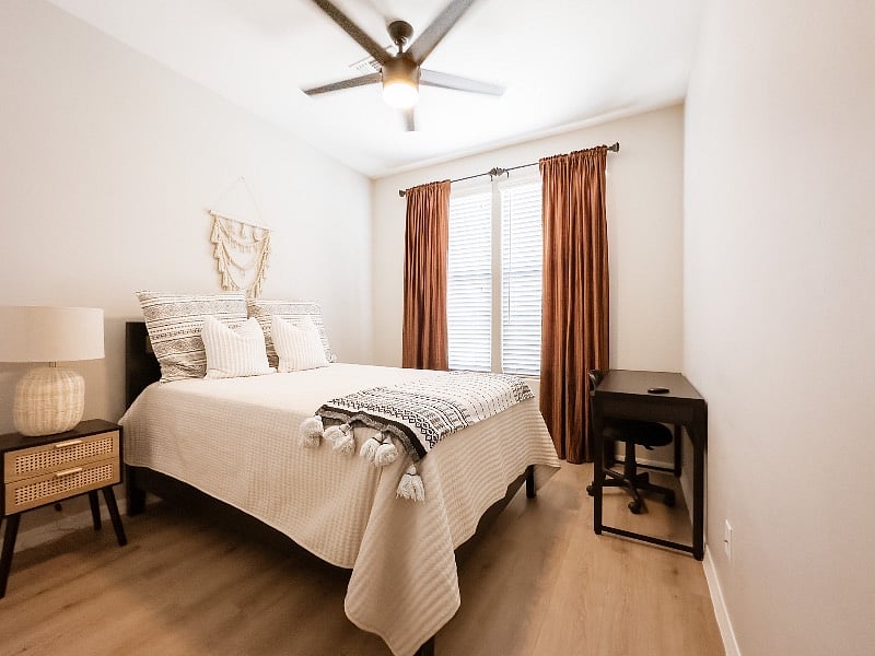 Bedroom #1: Full Size Bed with Desk + Desk Chair 