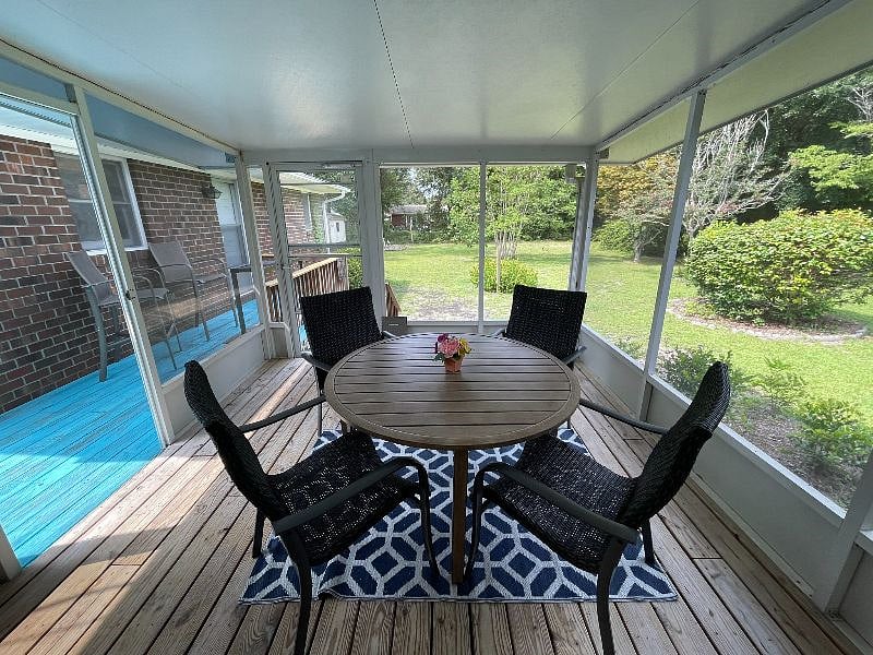 Screened in back porch