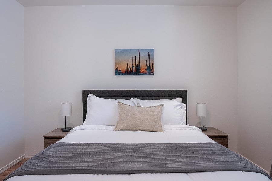 Primary bedroom with nightstands