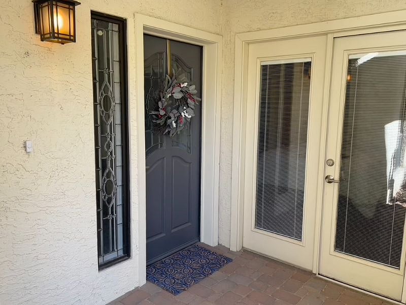 Front Door with Programmable Lock
