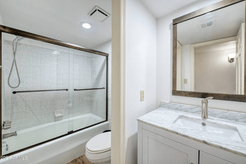 First Floor Suite - vanity, shower, toilet