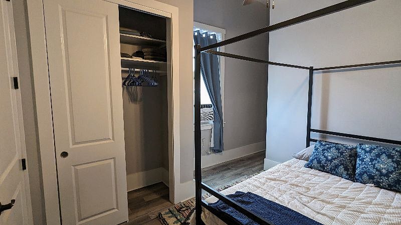 Utlities included. Additional window unit included to control temperature.