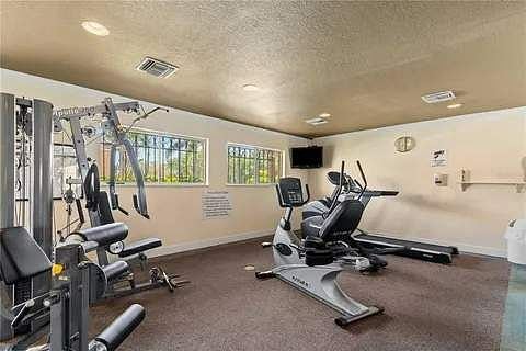 Clubhouse has gym and pool table. Also, there is a larger washing machine and dryer available in the clubhouse.