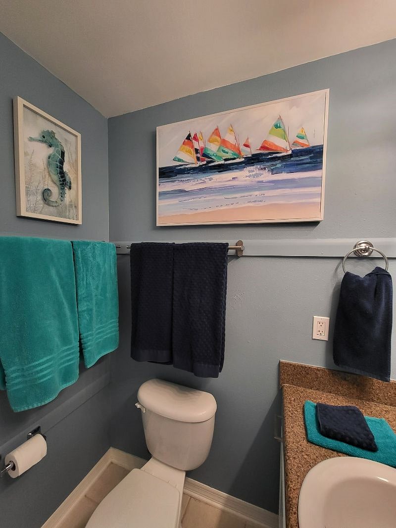 Hall Bathroom - freshly painted