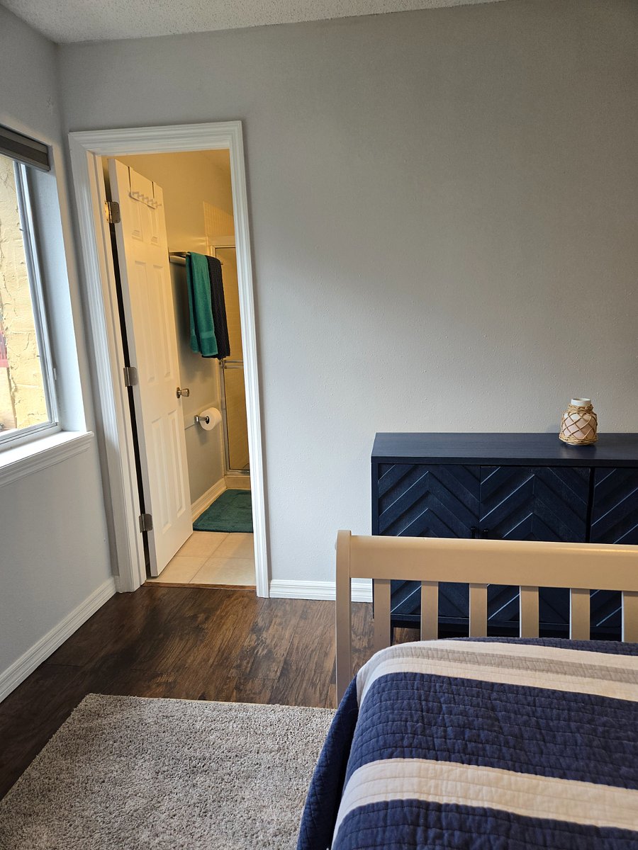 King bedroom with attached bath
