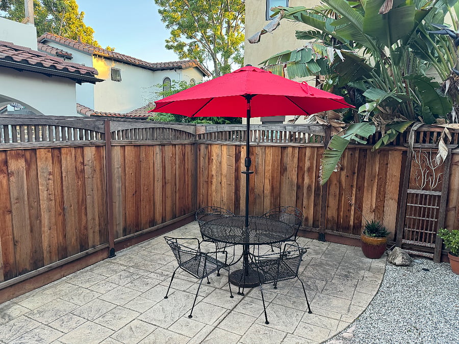 Outdoor dining area