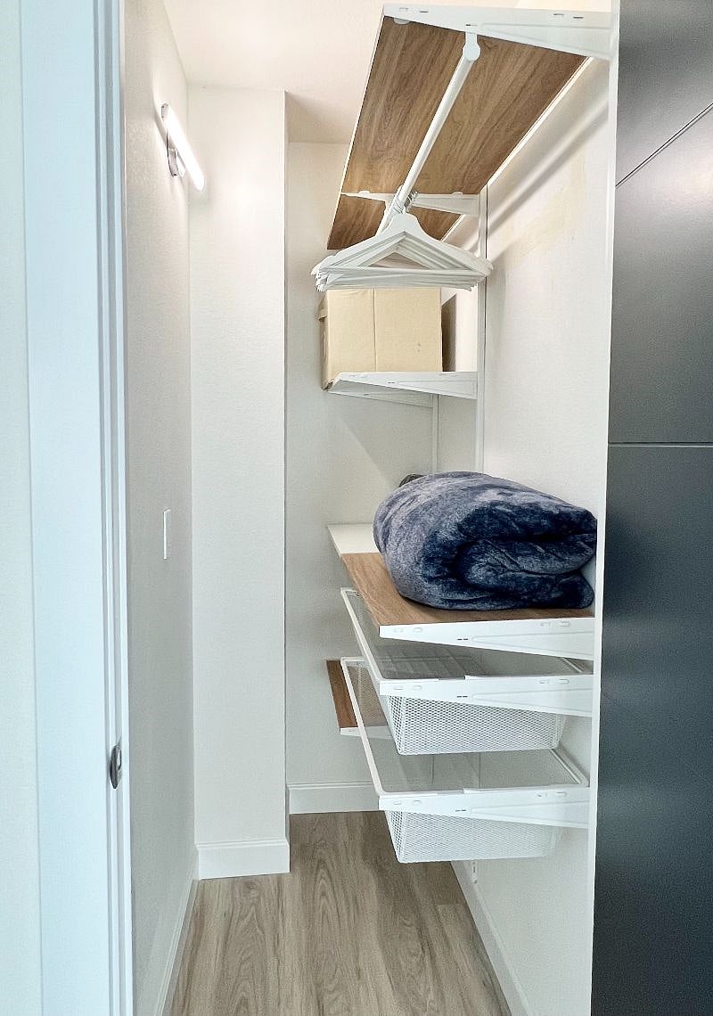 Bedroom #3, small walk-in , closet, upstairs