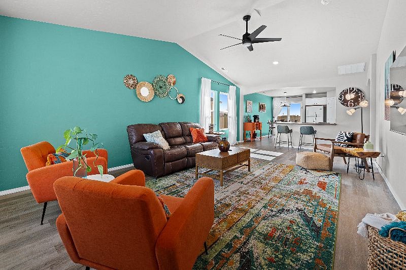 Relax and enjoy the cozy, modern living room space