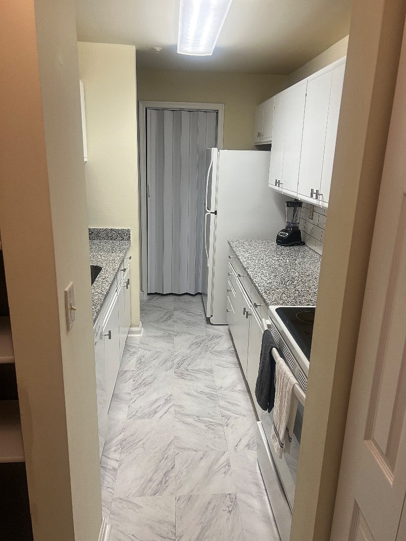 Kitchen area from front door