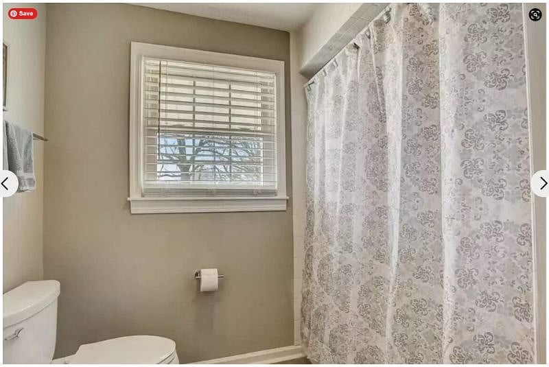 Shared hall bath for bedrooms 2 and 3 and for guests with full size tub/shower