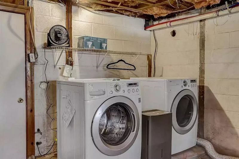 Large capacity washer and dryer are available for your use.