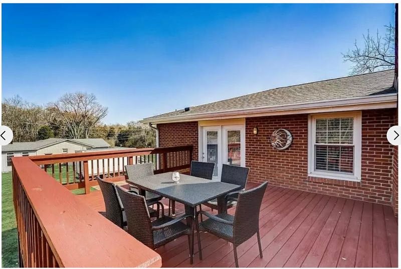 Since photos, the deck has been updated with a gas grill and gazebo cover for shade and comfort