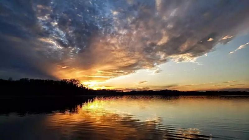 One of the sunset shots I took from our cove
