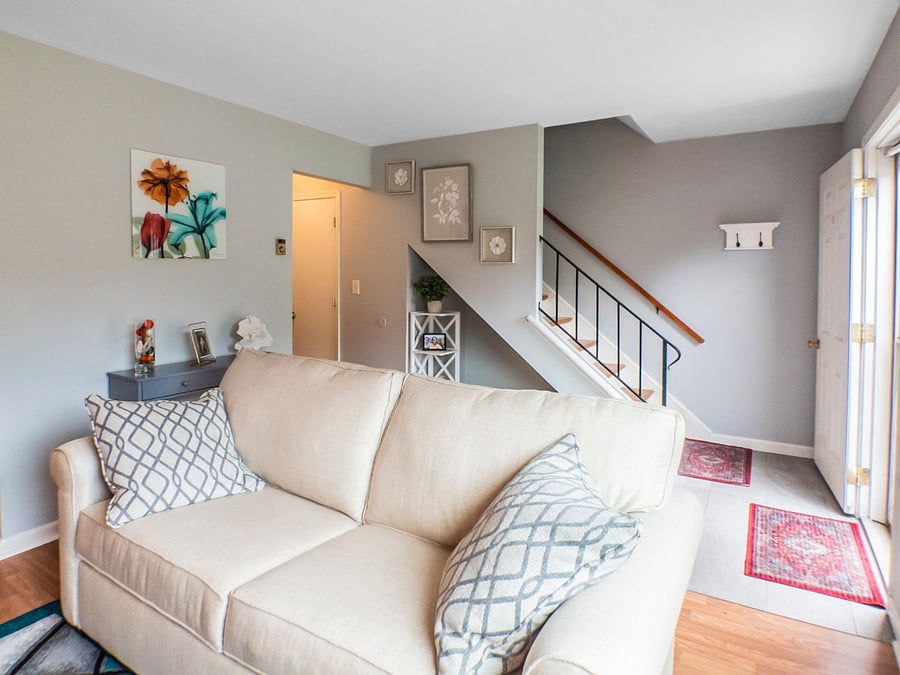 Study or read in the sunny Comfy living room.