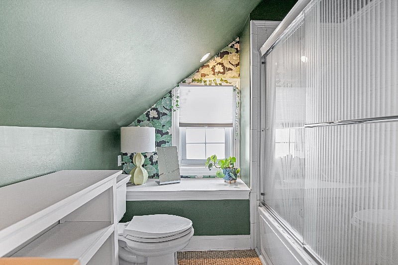 The Master Suite bathroom with a large, modern shower.