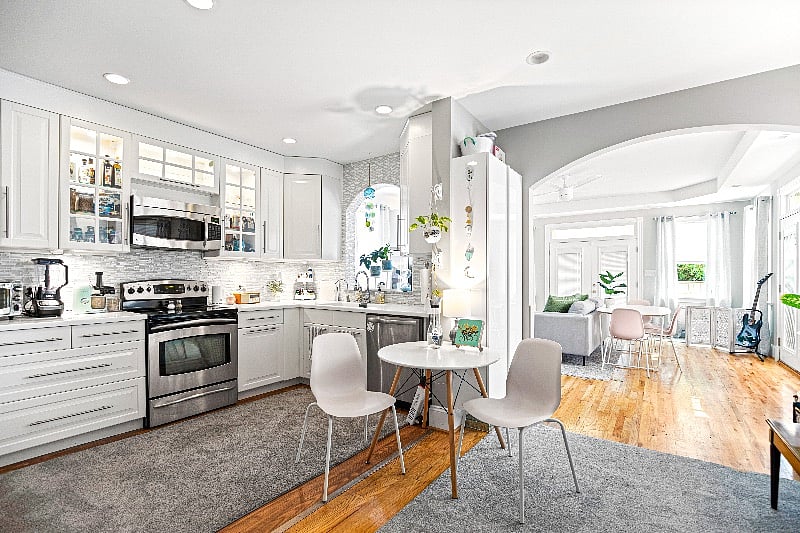 Enjoy preparing your favorite meals in the gourmet, fully-stocked kitchen.