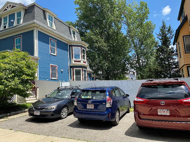 Parking comes with the house