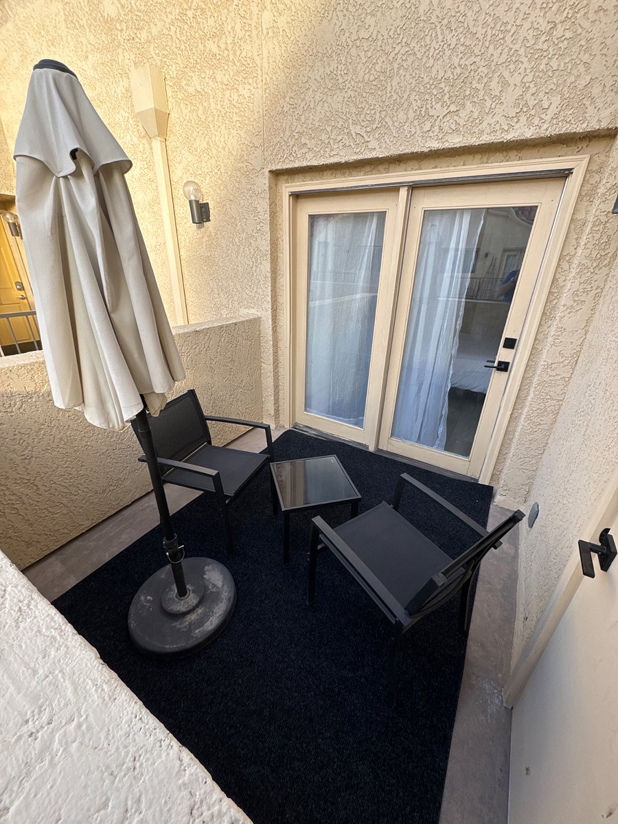 Patio outside the bedroom