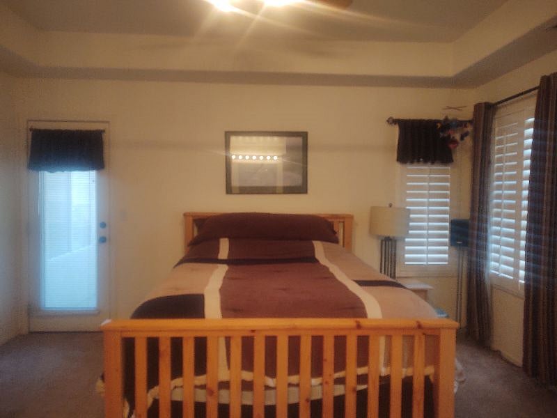 Large Master Bedroom with private full bath.
