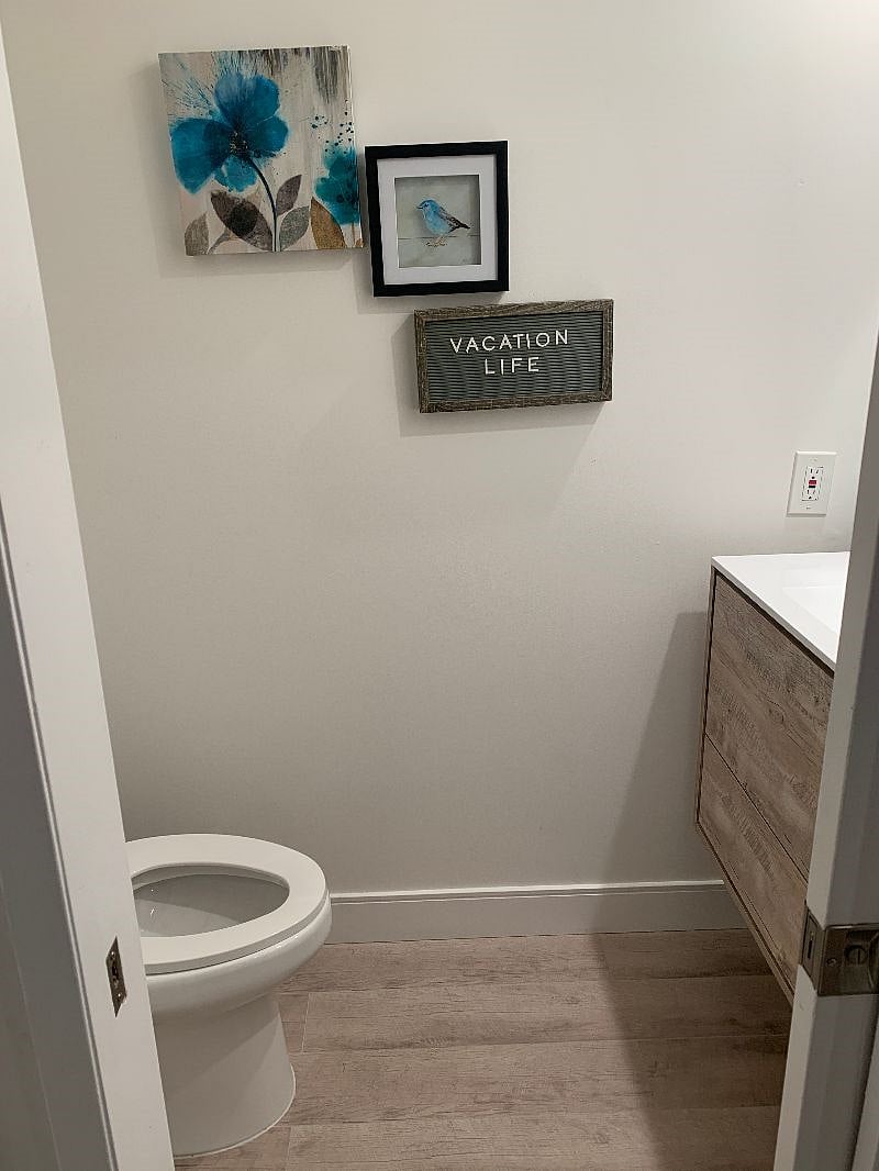Downstairs half bath