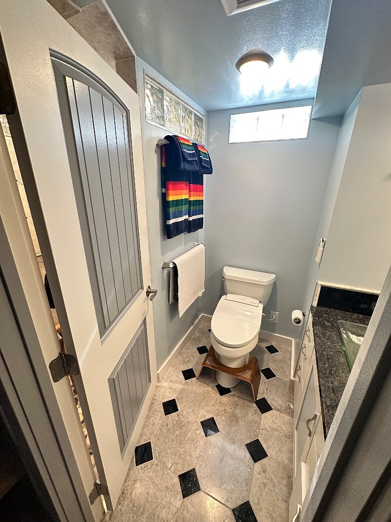 Bath entry.