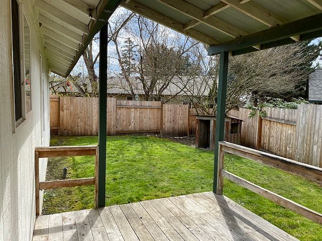 Rear Porch View