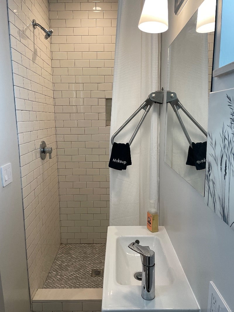 Shower in second bathroom
