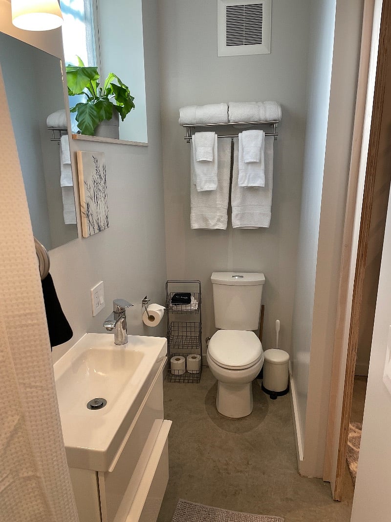 Second bathroom off second bedroom