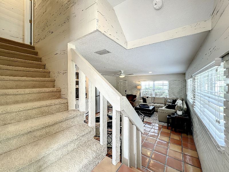 Private staircase to 2nd Bedroom