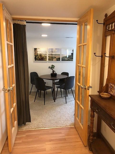 Downstairs studio entrance