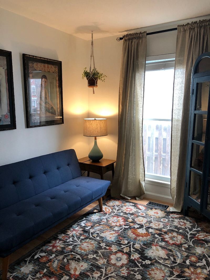 Separate office with futon bed