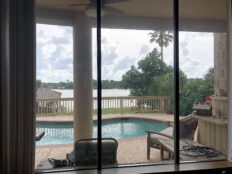 Living room view of the lake