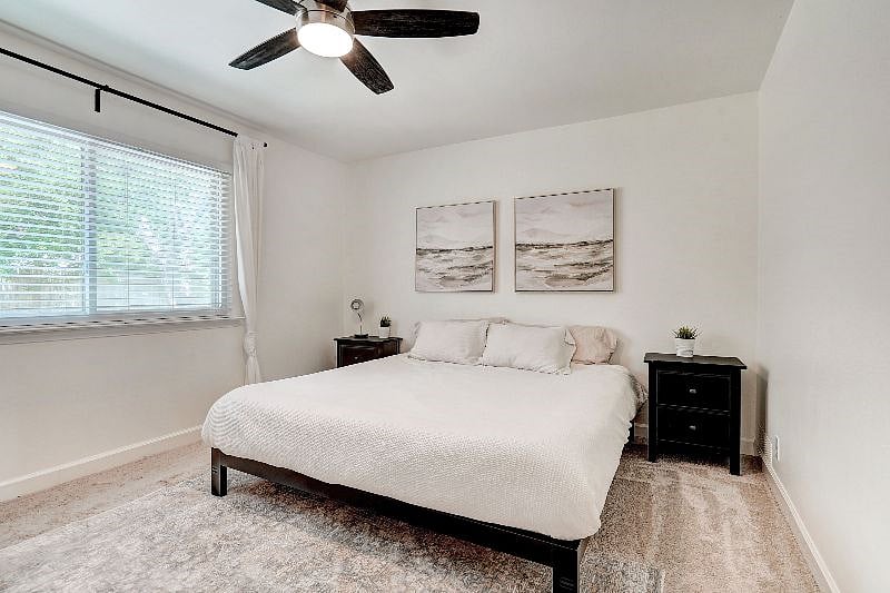Natural light and beautiful nature views from the primary bedroom