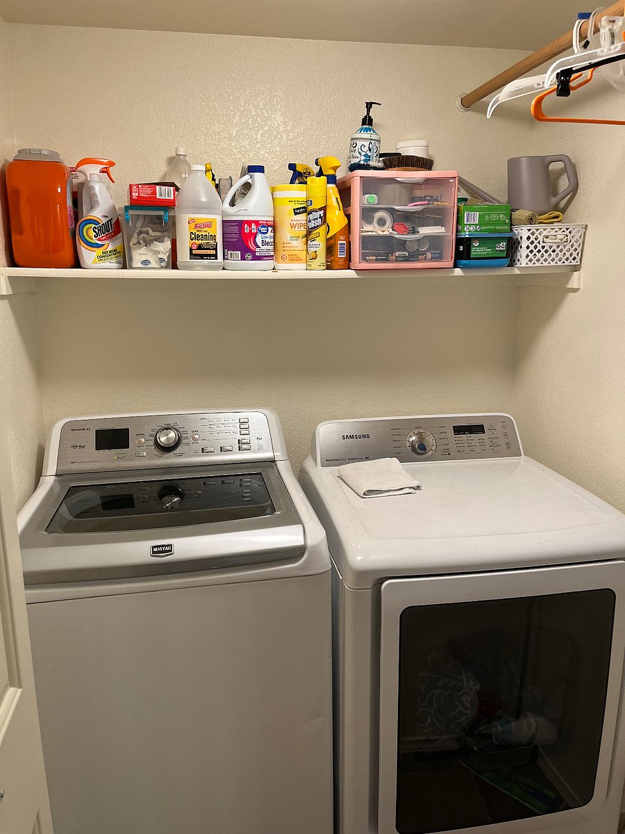 Laundry shared space on main floor.