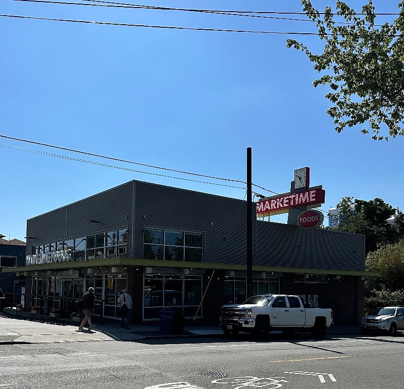 Markettime Great neighborhood market, .3 miles to walk/drive