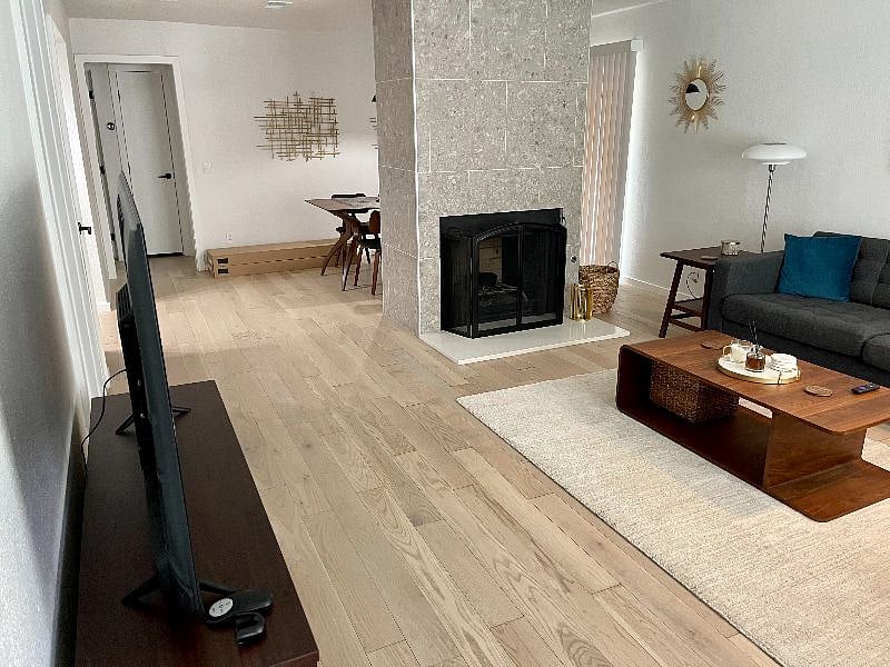 Living room + fireplace