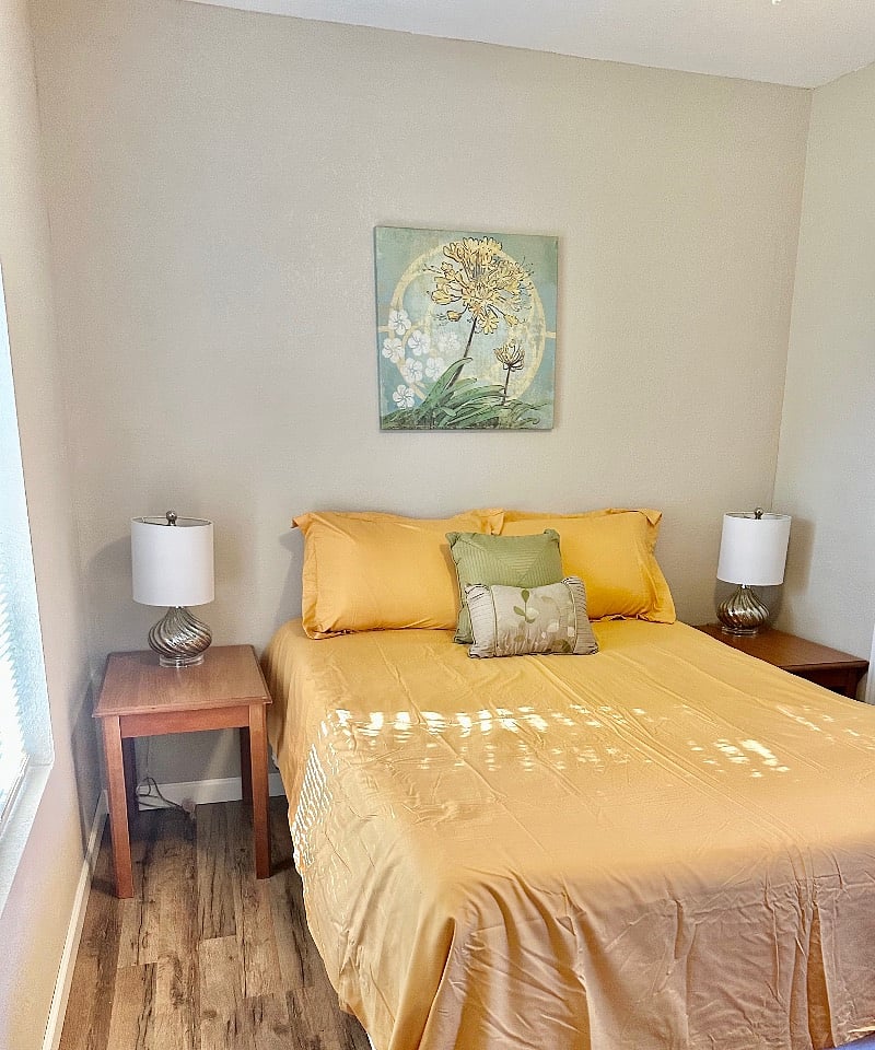 Full sized bed--optional colors for duvets
