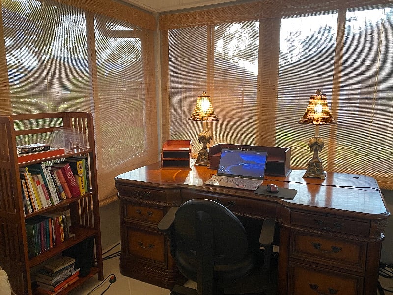Office with outdoor view