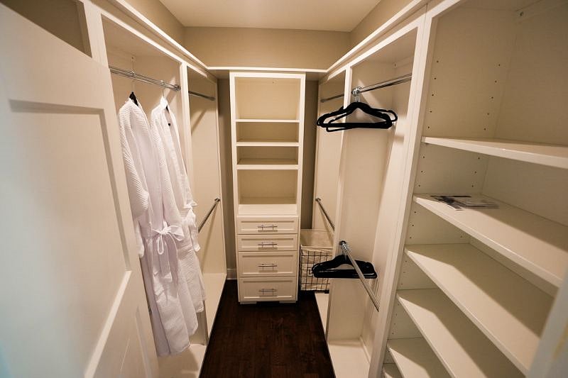 Master bedroom walk in closet
